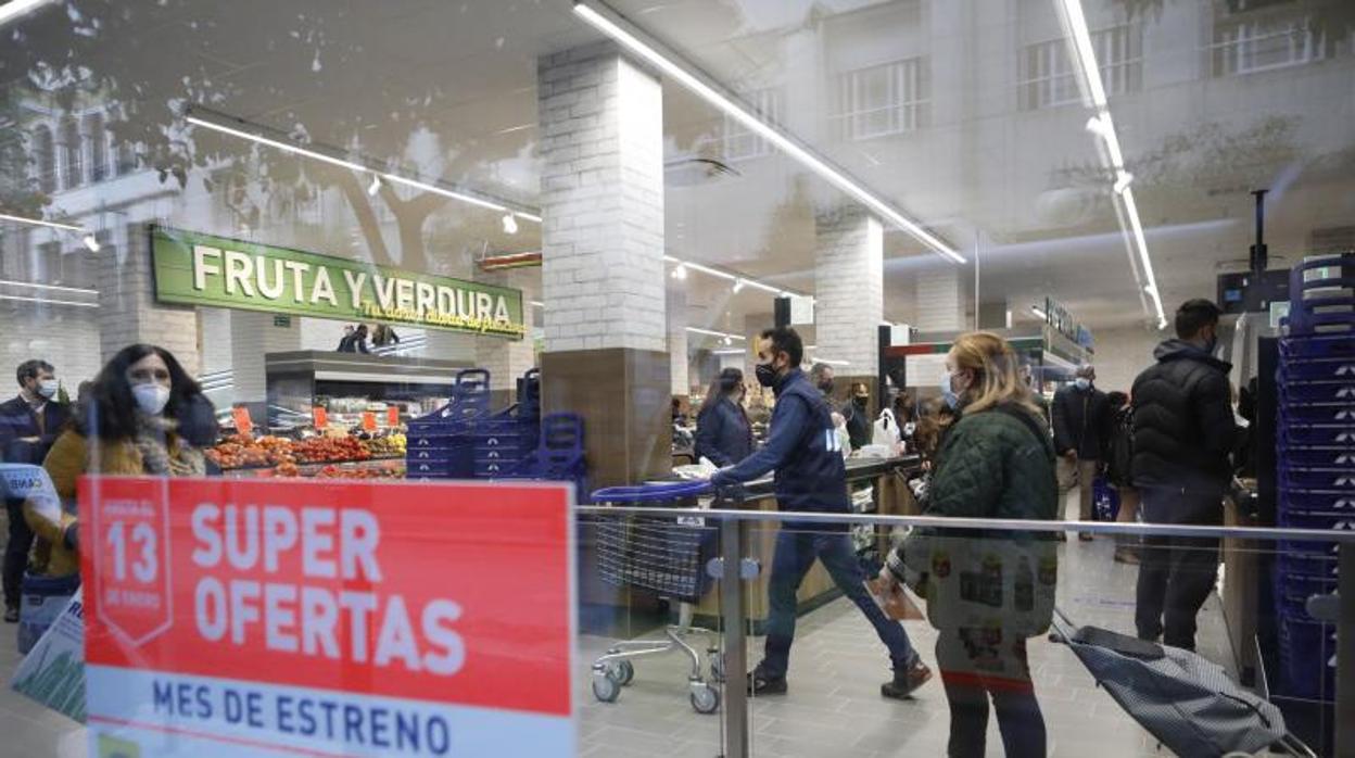 Un supermercado el pasado mes de diciembre en una imagen de archivo