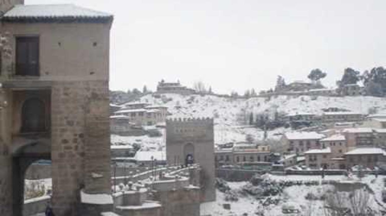 Histórica nevada en Toledo en diciembre de 2009, una imagen que podría volver a repetirse