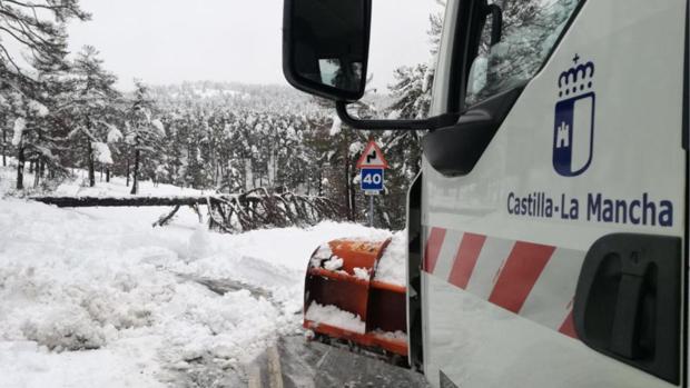 «Filomena» deja en Castilla-La Mancha 62 incidencias por nieve, 40 de ellas en Toledo