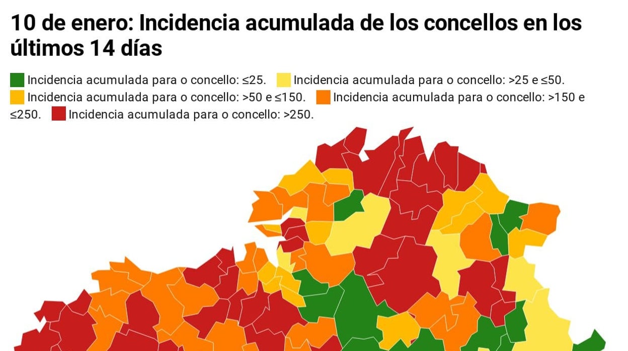 Revisa el número de casos, la incidencia y restricciones en los mapas de más abajo