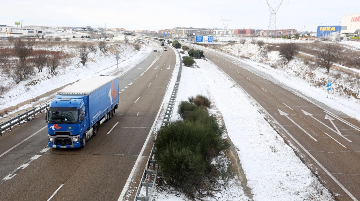 Autovía A-62 a su paso por Arroyo de la Encomienda (Valladolid)