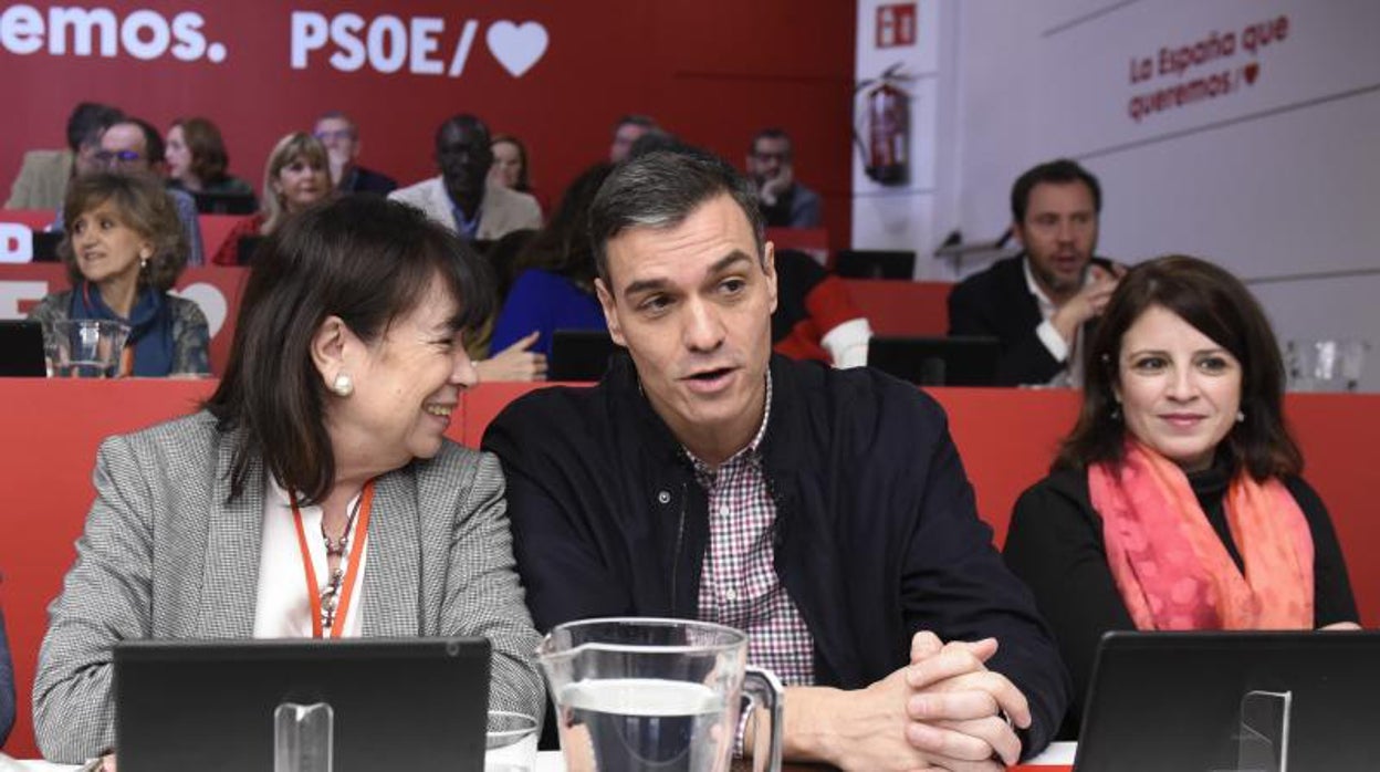 Imagen del último Comité Federal del PSOE, el 15 de febrero de 2020