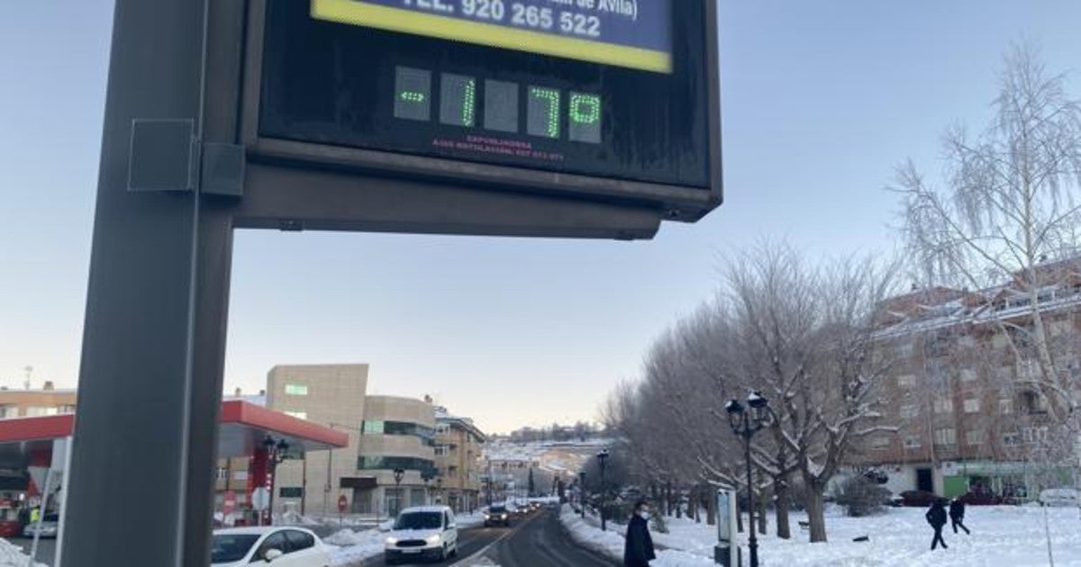 Termómetro en las calles de Ávila