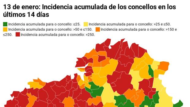 Coronavirus Galicia: comprueba la incidencia de tu concello tras la reunión del comité clínico