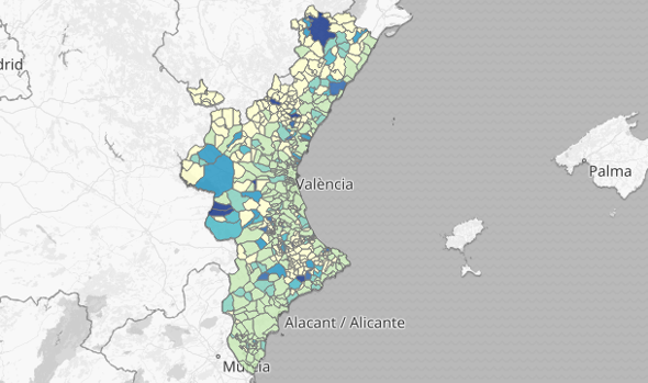 Coronavirus en Valencia: mapa y listado por municipios de los últimos rebrotes