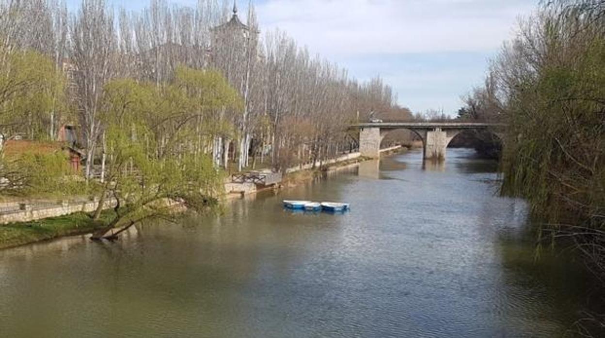 El río Duero a su paso por la localidad burgalesa de Aranda