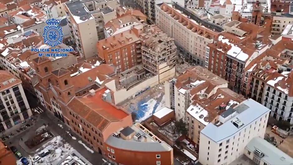 Vídeo: Los estragos de la explosión de la calle Toledo, desde el aire