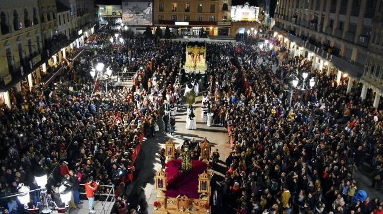 En la imagen de archivo, una de las procesiones celebradas en Ciudad Real