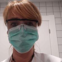 Nuria Llorente, enfermera del centro de salud de Esguevillas, en la provincia de Valladolid