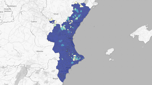 Restricciones en Valencia: los 32 municipios que siguen sin contagios ni muertos por el coronavirus