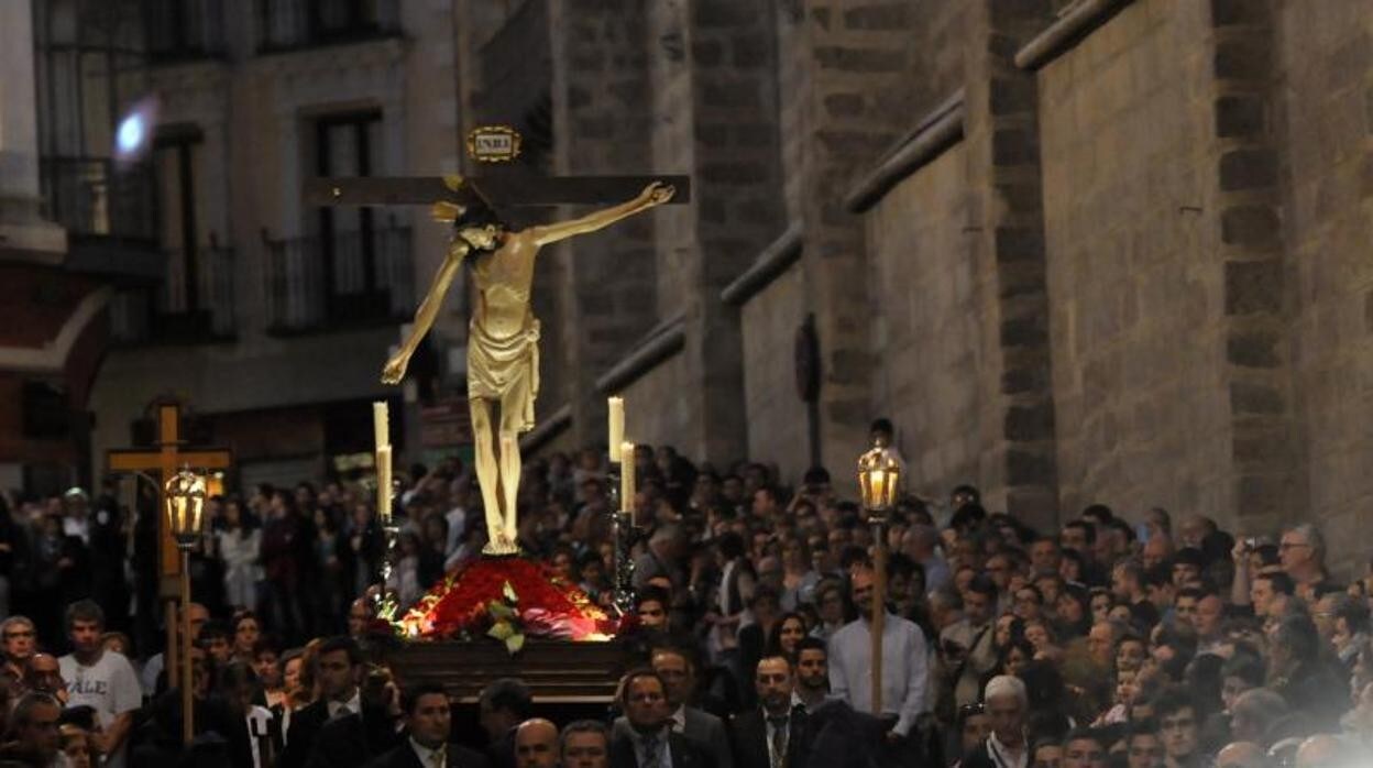 Imagen del Santísimo Cristo Nazareno Cautivo de Toledo, que procesiona el lunes Santo