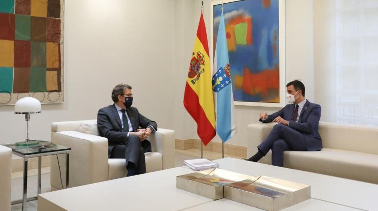 Feijóo y Sánchez, este viernes en Moncloa