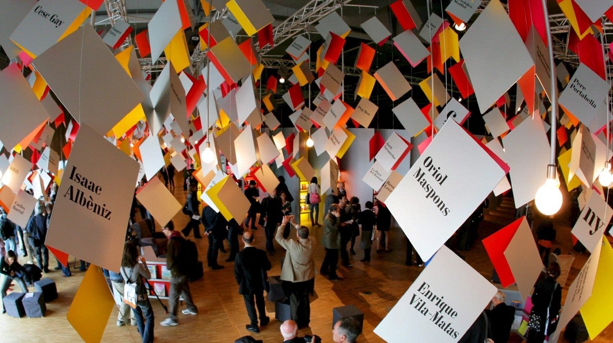 Instalación sobre la cultura y literatura catalana en la Feria de Fráncfort de 2007