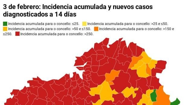 Coronavirus Galicia: comprueba la incidencia, nuevos casos y restricciones de tu concello tras el comité clínico