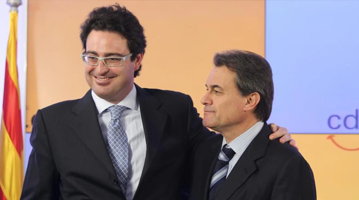 David Madí en 2015 con Artur Mas, de quien era mano derecha