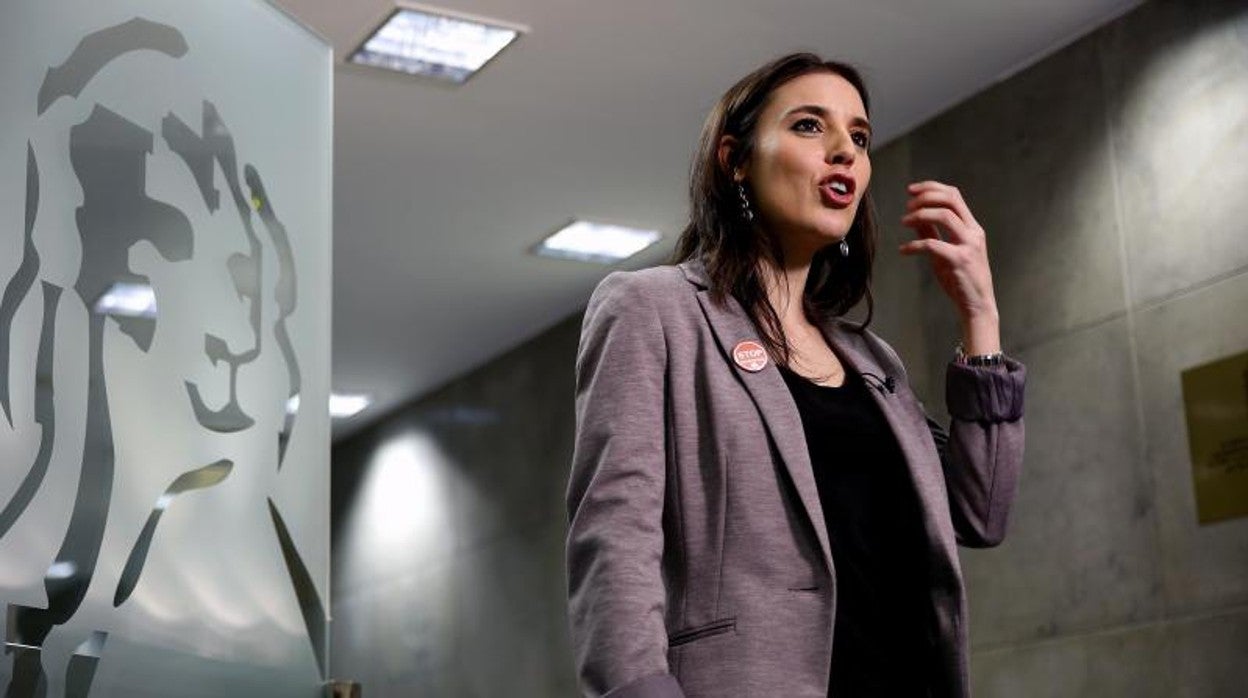 La ministra de Igualdad, Irene Montero, en una imagen de archivo