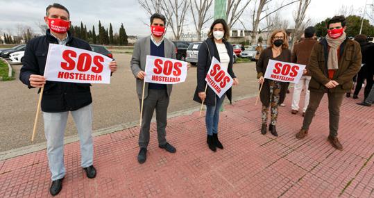 Políticos del Partido Popular que han acudido a la manifestación en Toledo