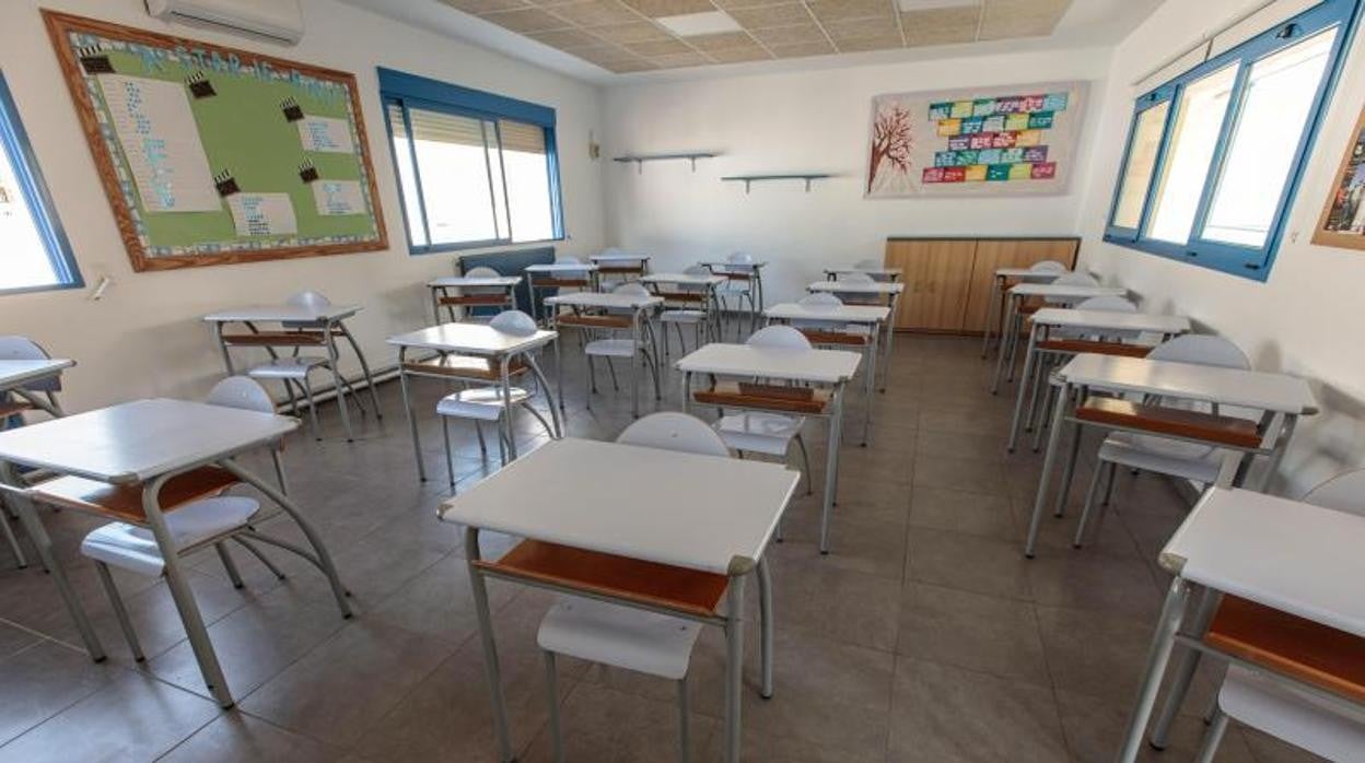 Un aula de un centro educativo de Valencia