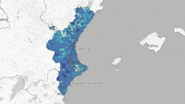 Coronavirus en Valencia: un total de 382 municipios suman contagios en cuatro días