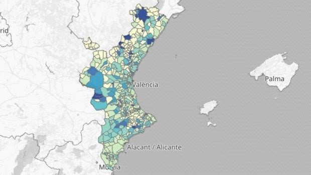 Coronavirus en Valencia: más de un centenar de localidades lamentan 327 muertos en tres días