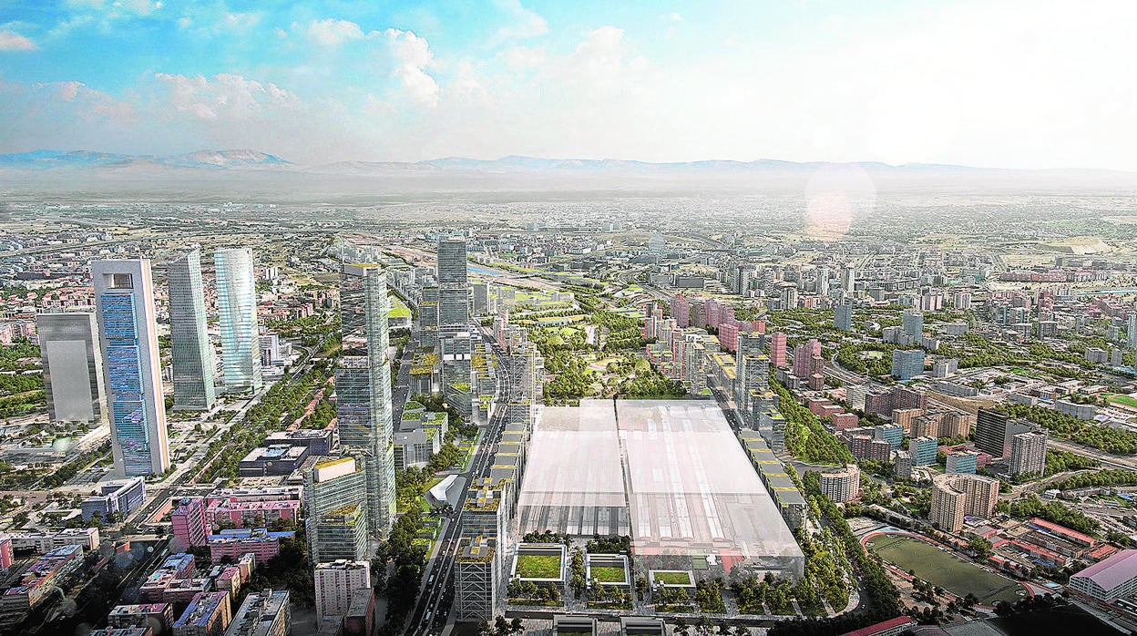 Recreación de Madrid Nuevo Norte