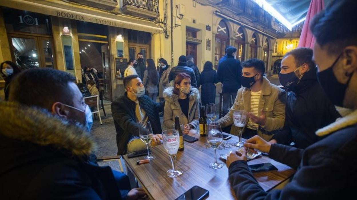 Terraza de un bar de Lugo