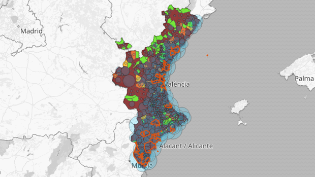 Restricciones en Valencia: mapa y listado de los últimos rebrotes de coronavirus por municipios y origen