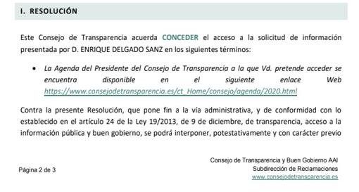 El hombre de Sánchez en Transparencia se salta su propia doctrina para ocultar su agenda