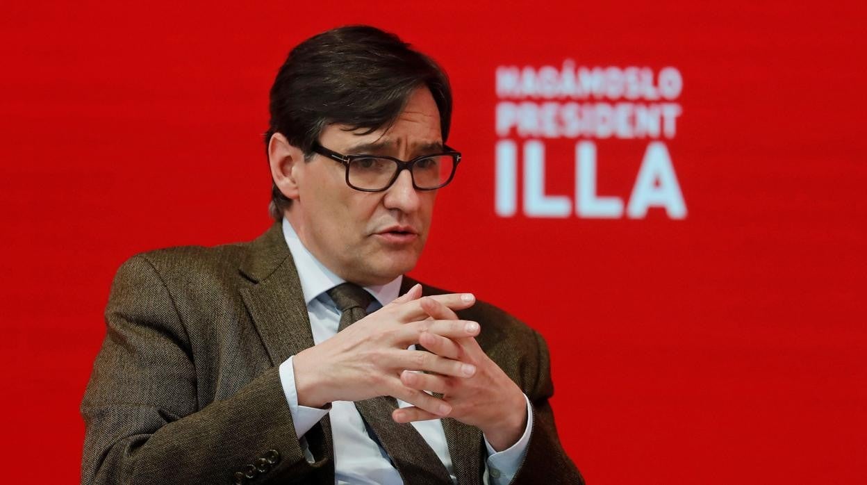 Imagen del exministro de Sanidad y candidato del PSC en Cataluña, Salvador Illa