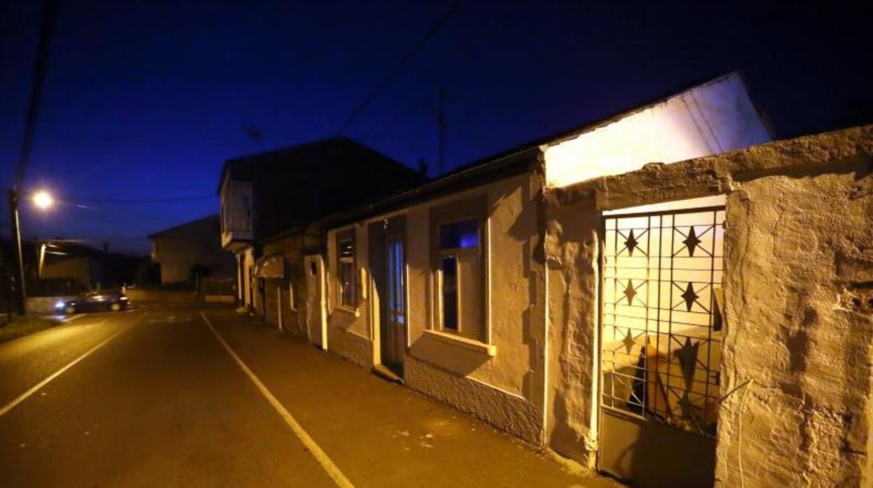 Casas ocupadas en el barrio Da Gandara