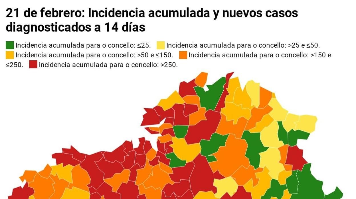 Coronavirus Galicia: esta es la situación de los concellos gallegos a un día de la reunión del comité clínico