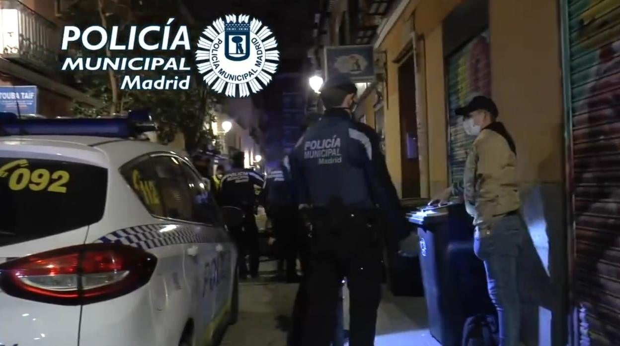 Intervención de la Policía Municipal durante la noche del sábado