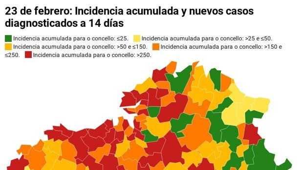 Coronavirus Galicia: comprueba los nuevos casos y la IA en tu concello tras anunciarse la desescalada