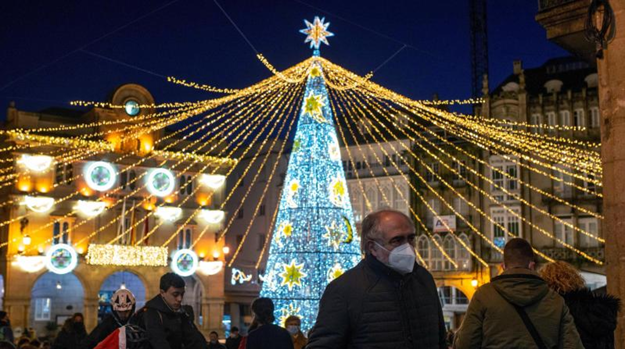 Una estampa navideña, en Orense