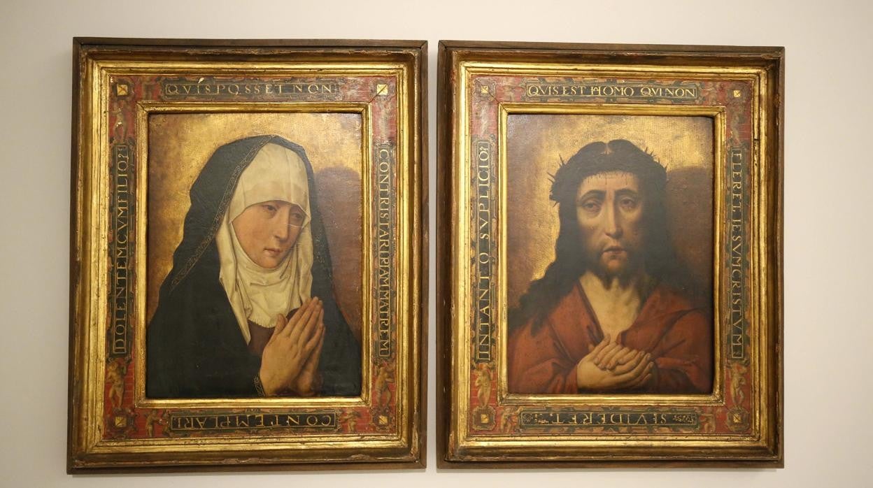 Los cuadros de la «Dolorosa» y el «Ecce Homo» expuestos en el Museo de Pontevedra