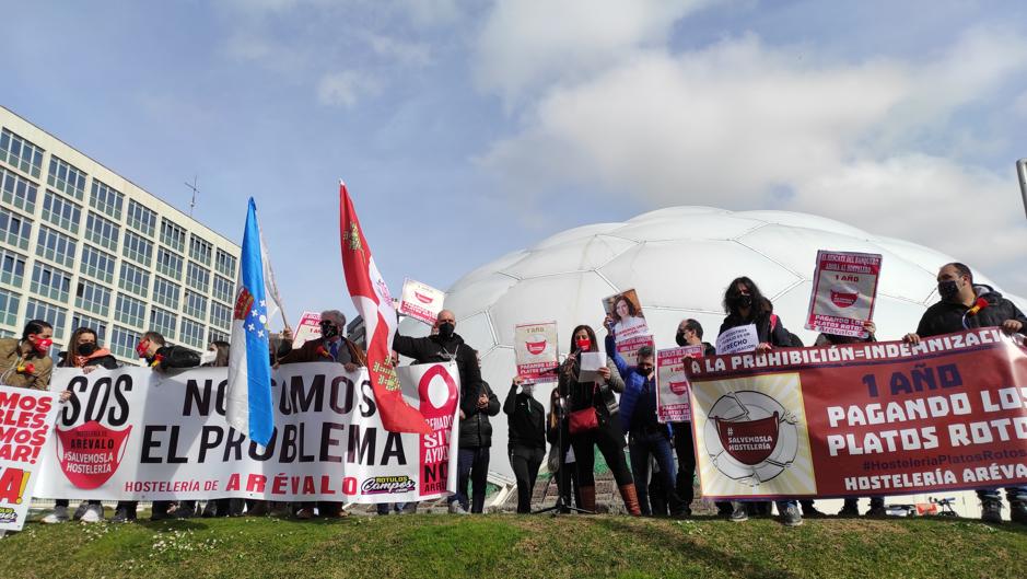 Así ha protestado la hostelería de Castilla y León: «Estamos en el abismo»