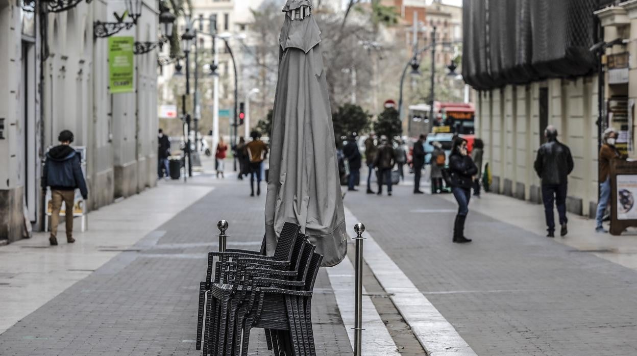 Imagen de archivo de una terraza recogida en Valencia