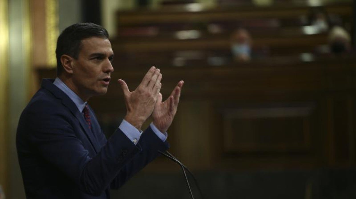 Pedro Sánchez, en el Congreso