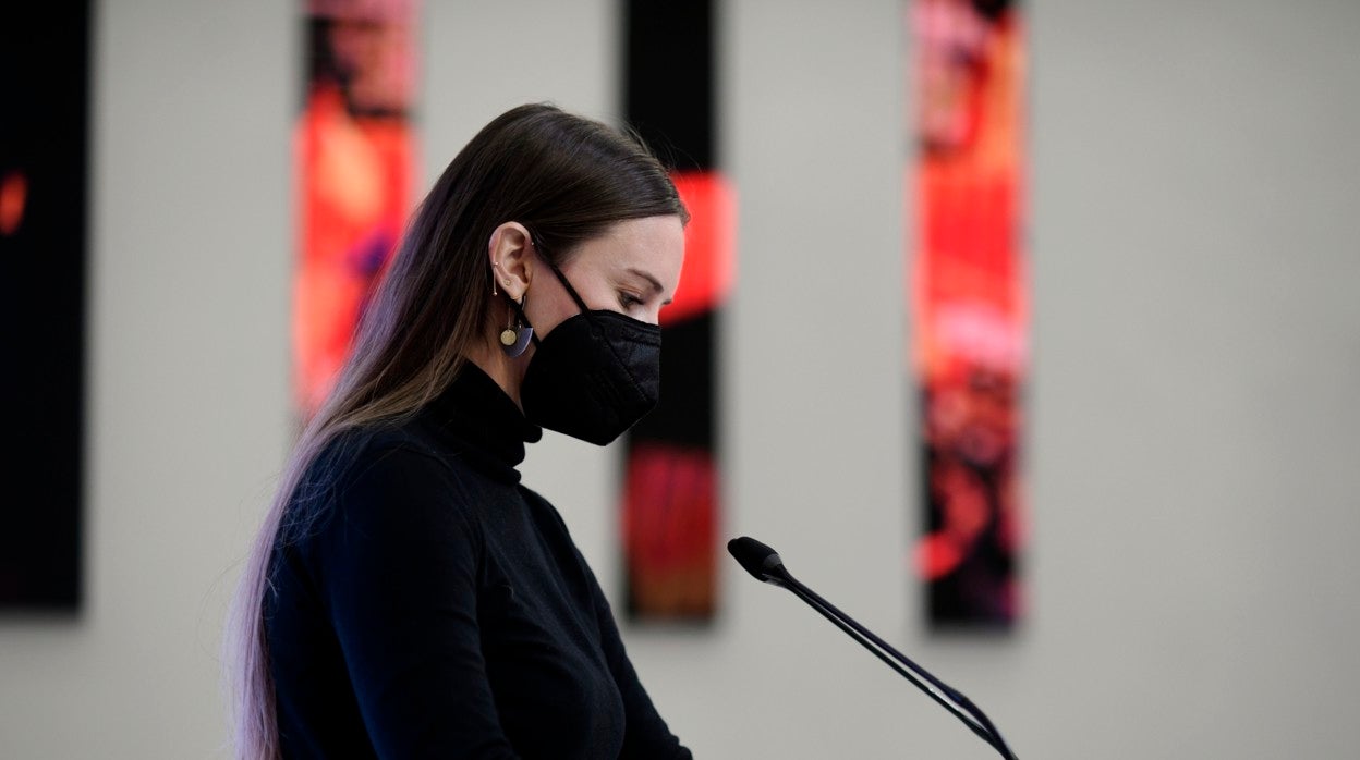 La portavoz nacional de Ciudadanos, Melisa Rodríguez, tras la reunión del Comité Permanente