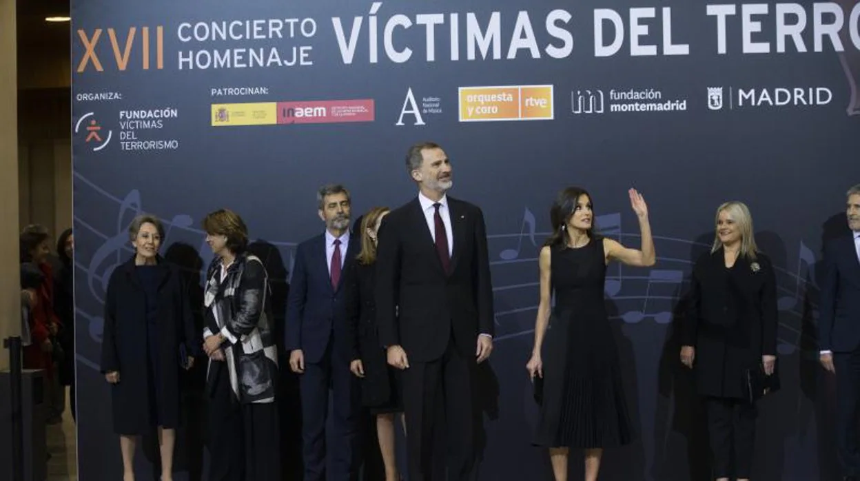 Don Felipe y doña Letizia, en el acto de la Fundación Víctimas del Terrorismo de 2019