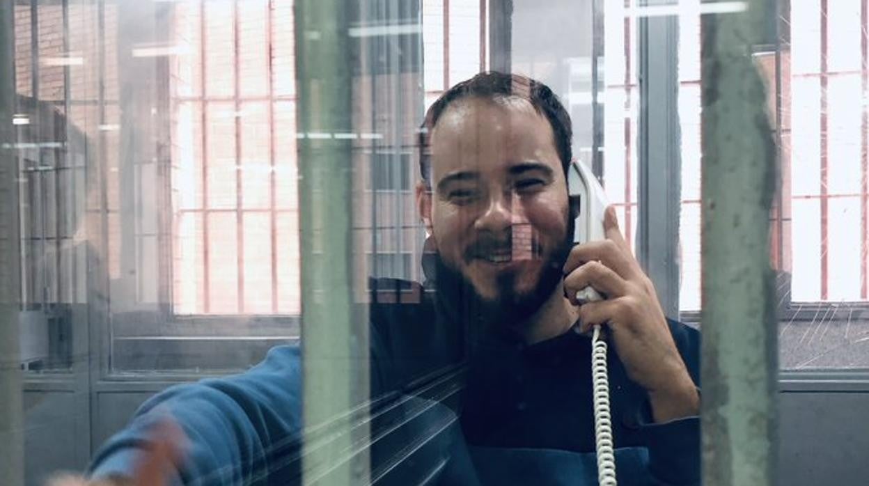 La foto de Hasel que tomó saltándose la normativa de la cárcel, que lo prohíbe