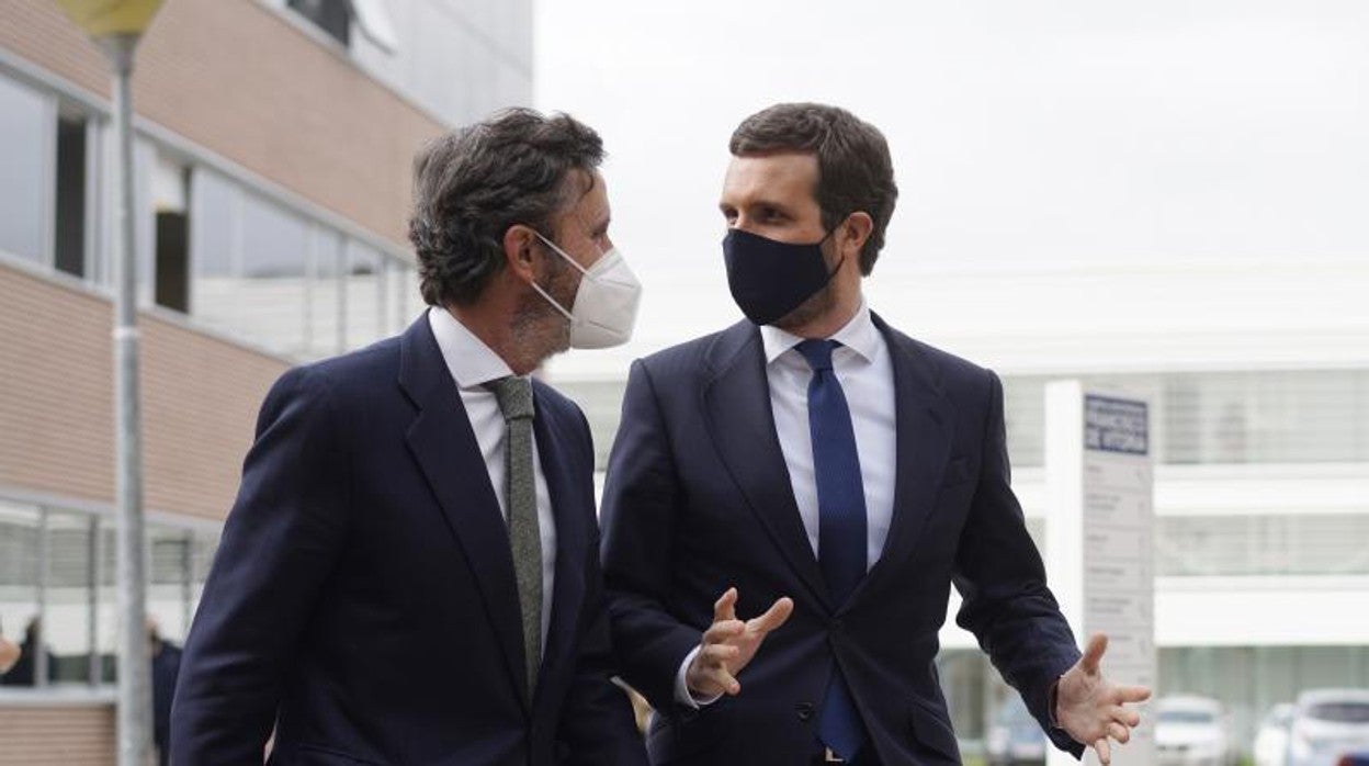 El presidente del PP, Pablo Casado