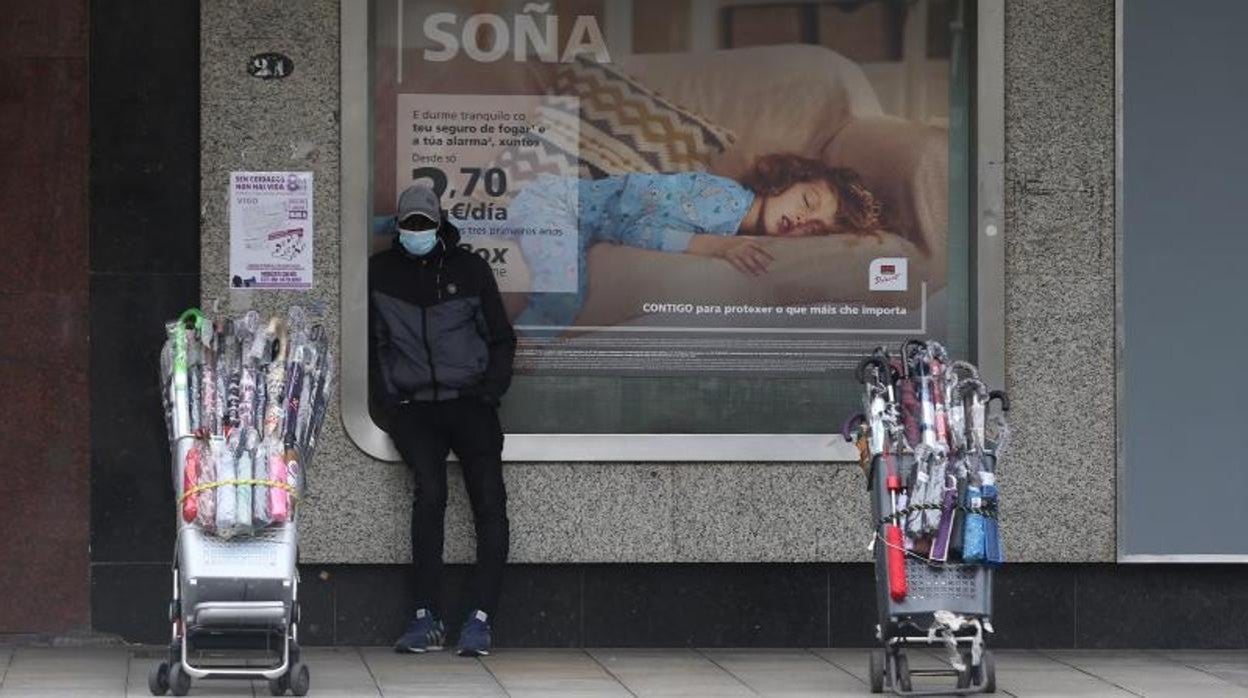 Una calle de Vigo, en una imagen captada en el inicio de la desescalada