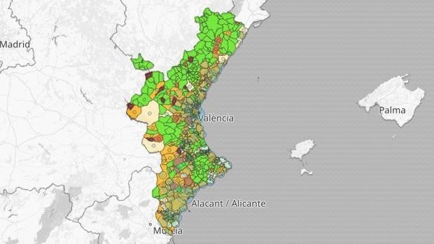 Listado de los últimos rebrotes de coronavirus en los municipios valencianos