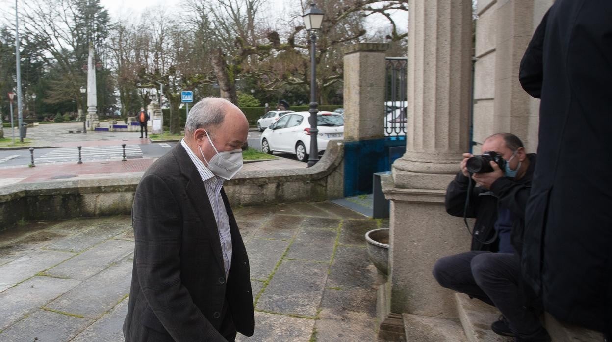 Liñares durante el juicio, el pasado mes, en la Audiencia de Lugo