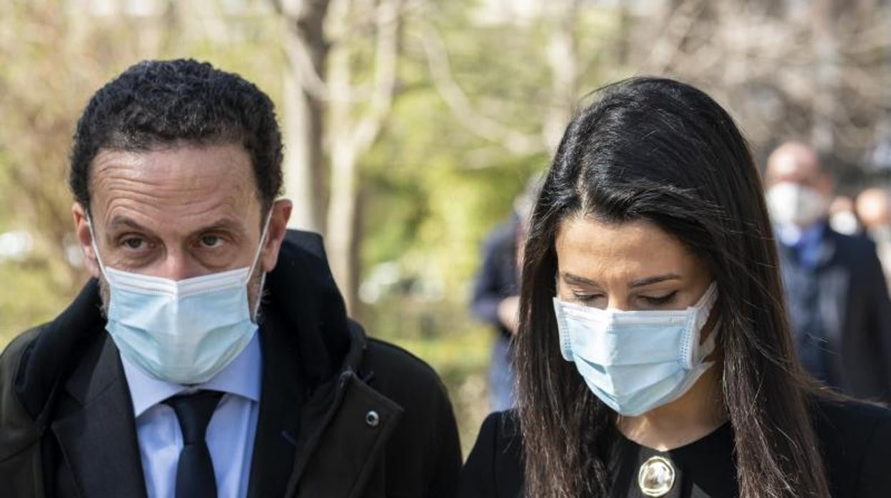 Edmundo Bal e Inés Arrimadas, hoy en Madrid en el homenaje a las víctimas del 11 M