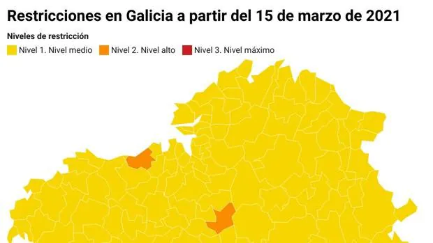 Coronavirus Galicia: estas son las restricciones en la Comunidad a partir de este lunes
