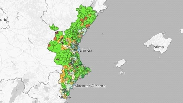 Desescalada en Valencia: estos son los diez municipios con más contagios de coronavirus en los últimos días