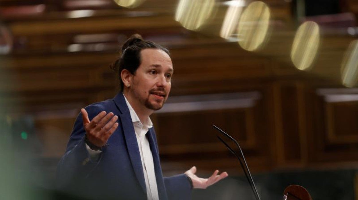 Pablo Iglesias, en una intervención en el Congreso de los Diputados