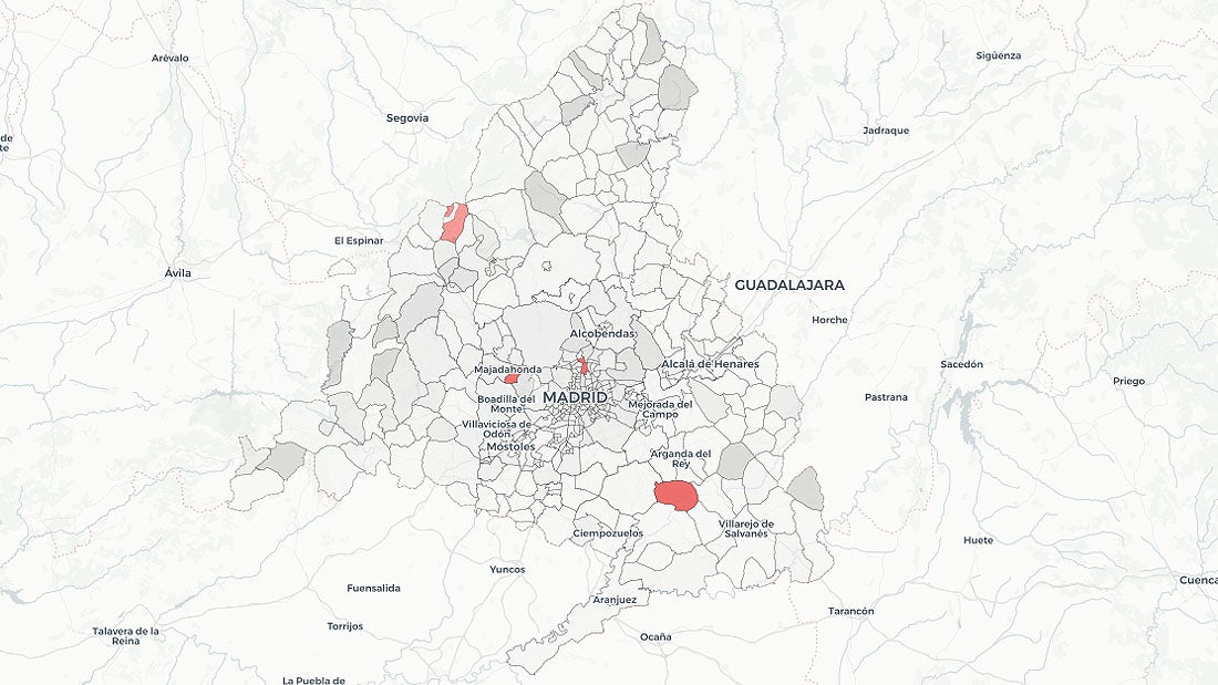 Confinamiento Madrid | Se cierran tres nuevas zonas básicas de salud y un municipio